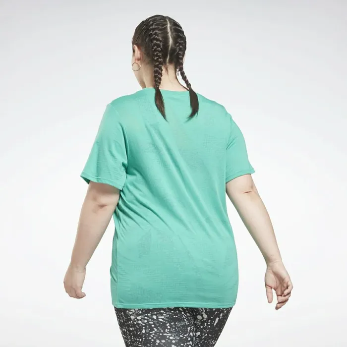 Tank Tops Womens Reebok Burnout TShirt Plus Size Future Teal
