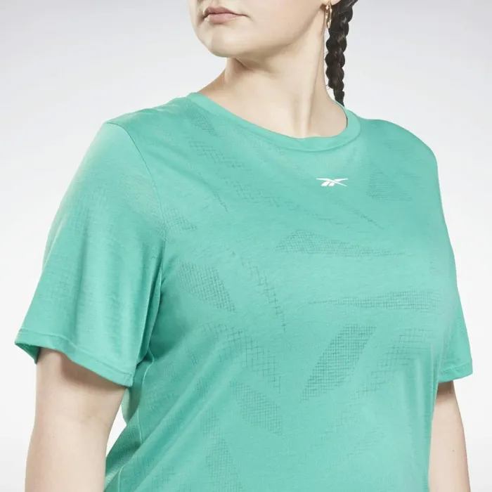 Tank Tops Womens Reebok Burnout TShirt Plus Size Future Teal