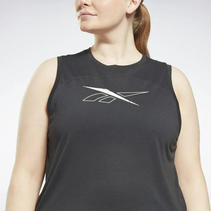 Tank Tops Womens Reebok Workout Ready Supremium Tank Top Plus Size Black