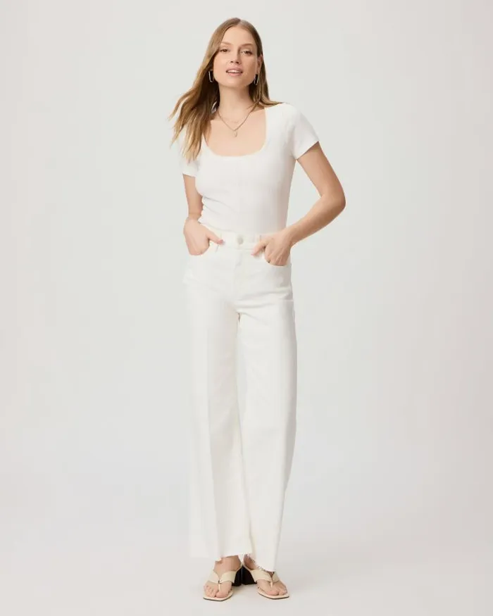 Tees and Tanks Women PAIGE Mariana Tee 8211 White Tees and Tanks Women PAIGE Mariana Tee 8211 White
