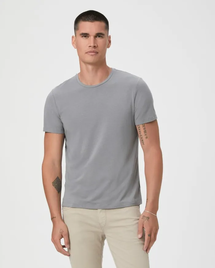 Tees Men PAIGE Cash Crew Tee 8211 Dawn Grey