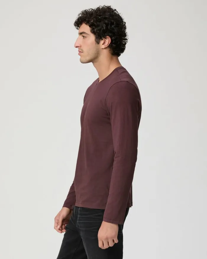 Tees Men PAIGE Enzo Tee 8211 Midnight Bordeaux Tees Men PAIGE Enzo Tee 8211 Midnight Bordeaux
