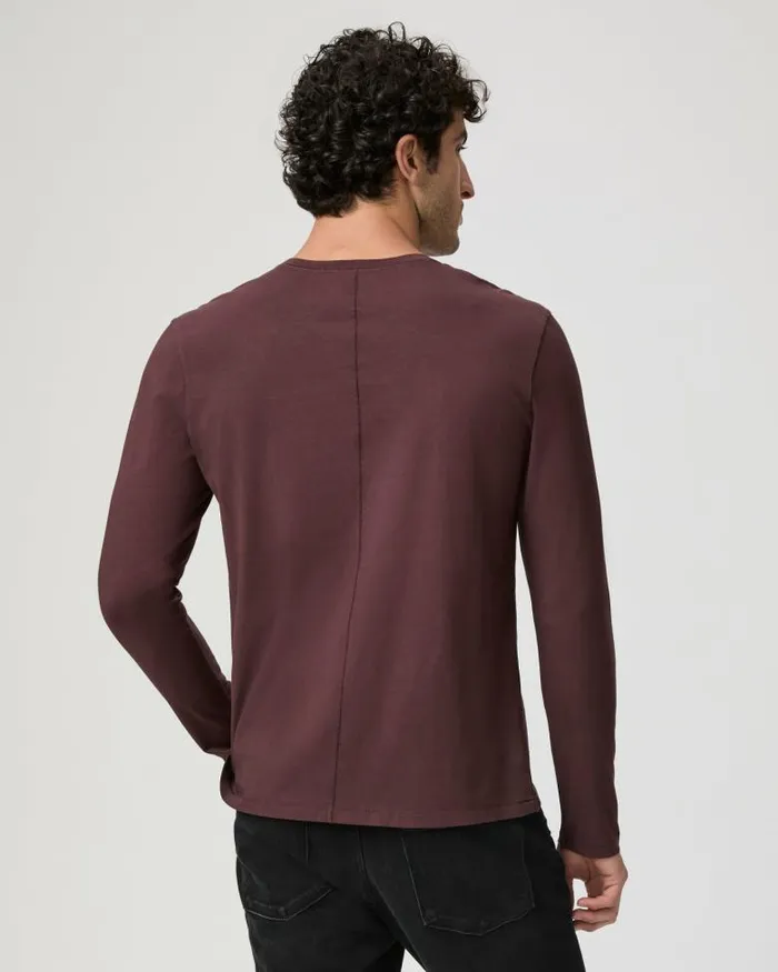 Tees Men PAIGE Enzo Tee 8211 Midnight Bordeaux Tees Men PAIGE Enzo Tee 8211 Midnight Bordeaux
