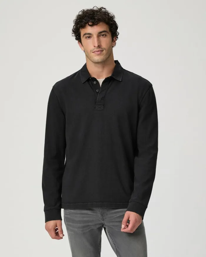 Tees Men PAIGE ICON Capsule Colter Rugby Jersey 8211 Vintage Black