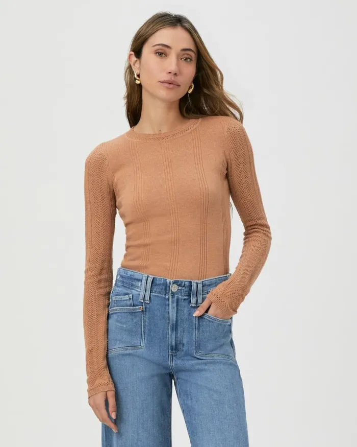 Tops and Blouses Women PAIGE Claire Top 8211 Macchiato