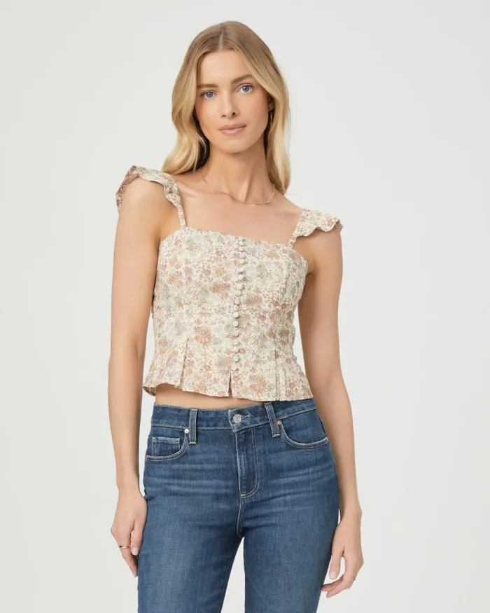 Tops and Blouses Women PAIGE Luce Top 8211 Ivory Multi Tops and Blouses Women PAIGE Luce Top 8211 Ivory Multi