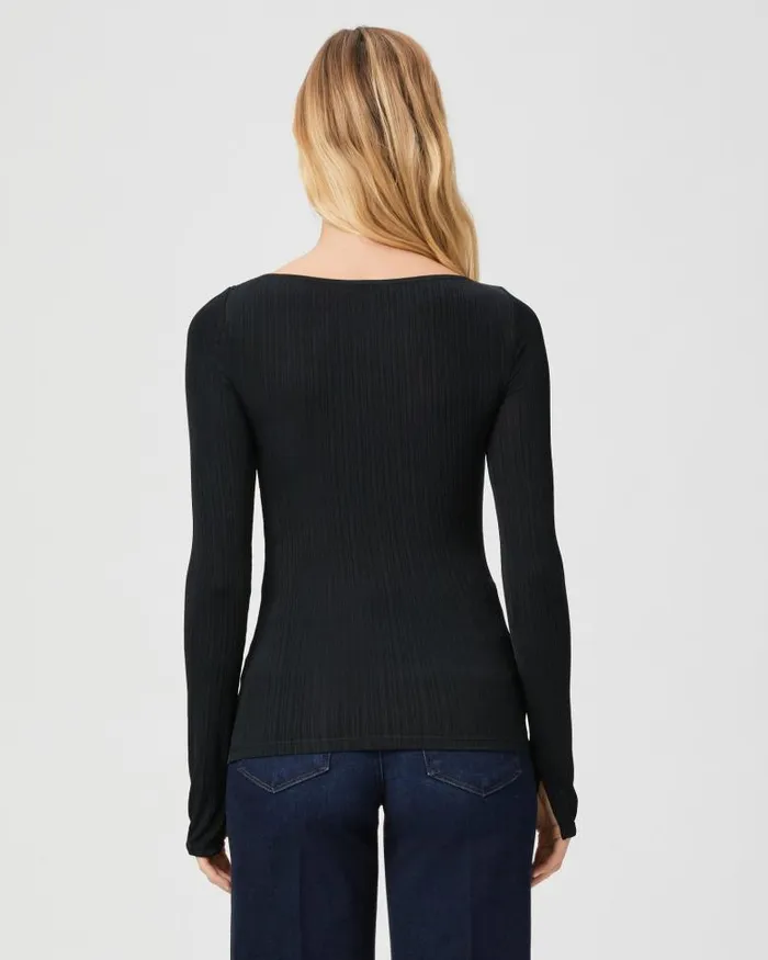 Tops and Blouses Women PAIGE Lucina Top 8211 Black Tops and Blouses Women PAIGE Lucina Top 8211 Black