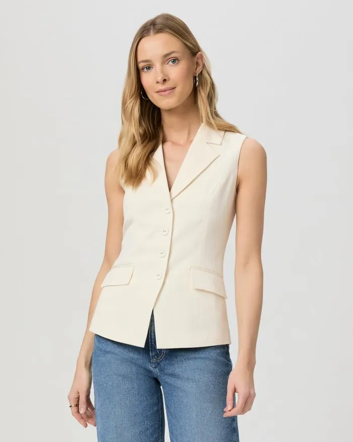 Tops and Blouses Women PAIGE Palomina Vest 8211 Ivory Tops and Blouses Women PAIGE Palomina Vest 8211 Ivory