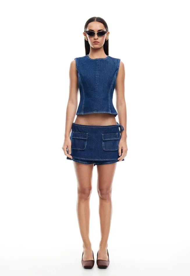Tops Women Lioness Fashion COUNTRYSIDE TOP Blue Denim
