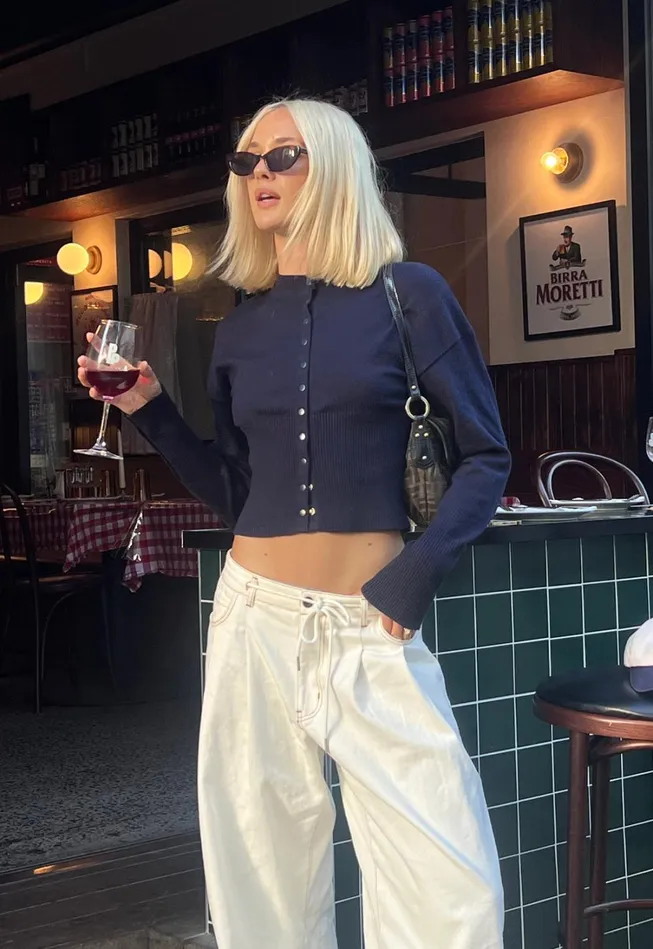 Tops Women Lioness Fashion HEAD IN THE CLOUDS CARDIGAN Navy Tops Women Lioness Fashion HEAD IN THE CLOUDS CARDIGAN Navy