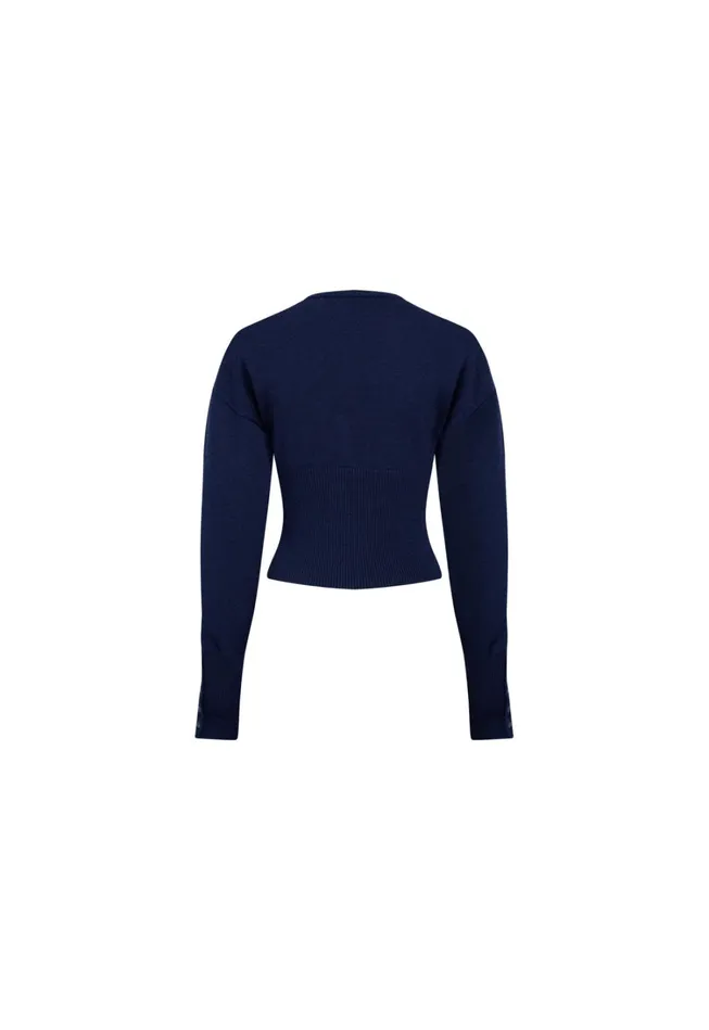 Tops Women Lioness Fashion HEAD IN THE CLOUDS CARDIGAN Navy Tops Women Lioness Fashion HEAD IN THE CLOUDS CARDIGAN Navy