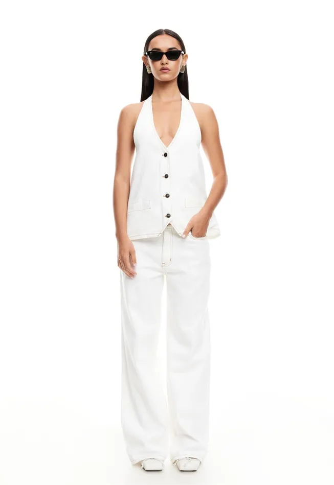 Tops Women Lioness Fashion HILLS HALTER Porcelain