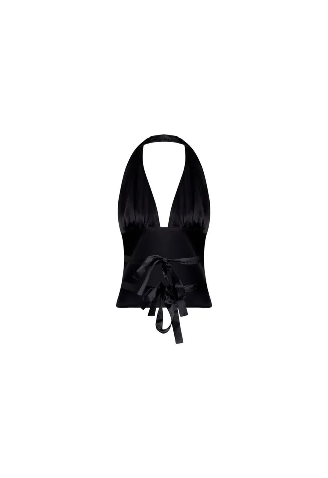 Tops Women Lioness Fashion OPULENCE HALTER TOP Onyx Tops Women Lioness Fashion OPULENCE HALTER TOP Onyx