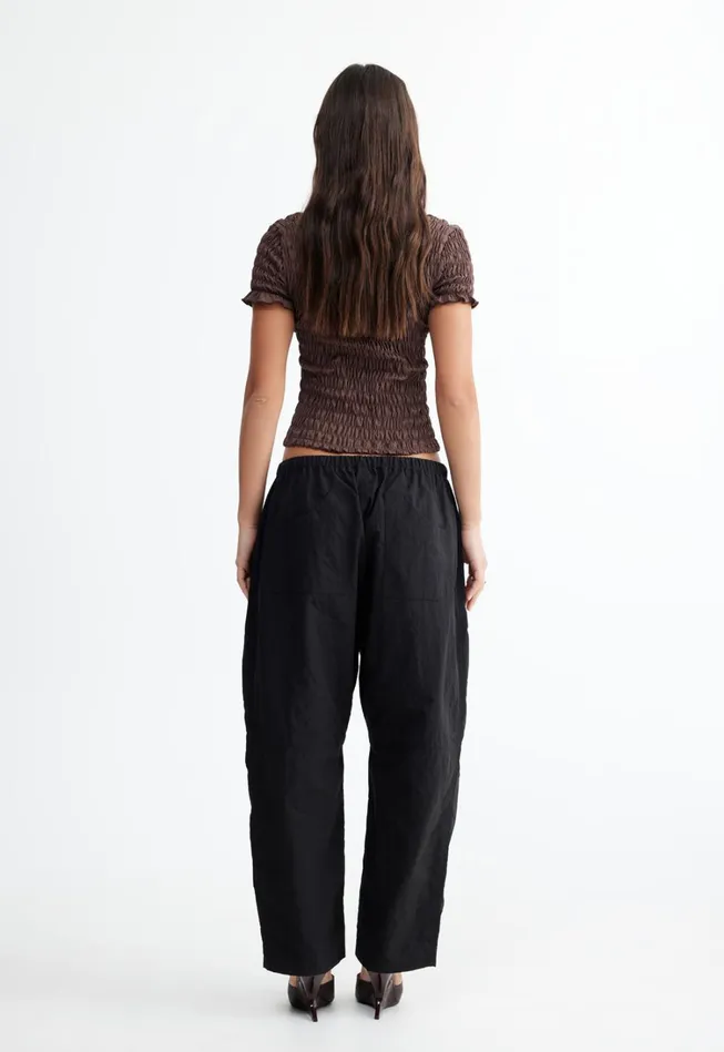 Tops Women Lioness Fashion SCRUNCHED SPECTATE TOP Coffee Tops Women Lioness Fashion SCRUNCHED SPECTATE TOP Coffee