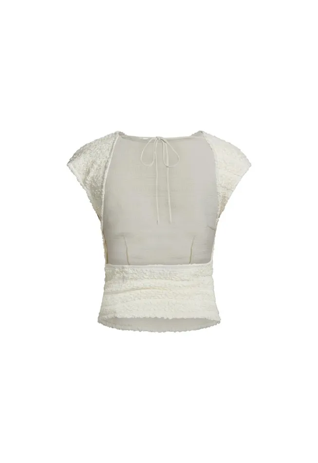 Tops Women Lioness Fashion UNO TIE TOP Porcelain Tops Women Lioness Fashion UNO TIE TOP Porcelain