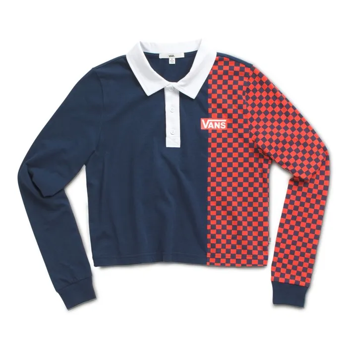 Tops Women Vans Pro Stitched Polo Top Dress Blues