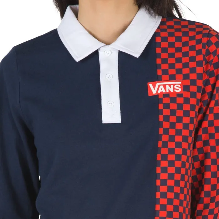 Tops Women Vans Pro Stitched Polo Top Dress Blues Tops Women Vans Pro Stitched Polo Top Dress Blues