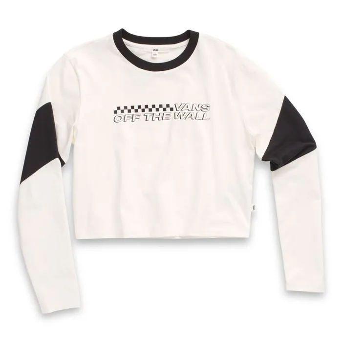 Tops Women Vans Rider Tri Crew Shirt Marshmallow Tops Women Vans Rider Tri Crew Shirt Marshmallow