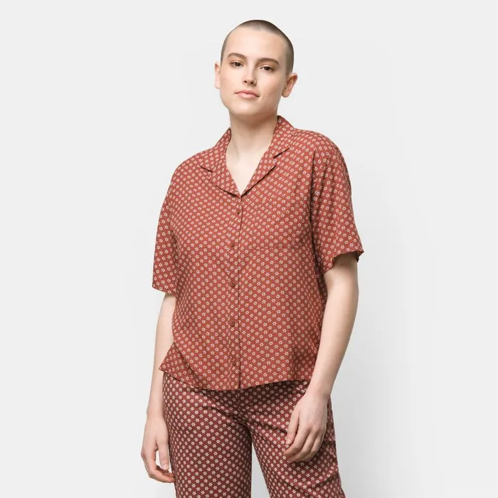 Tops Women Vans Tipper Woven Shirt Henna Tops Women Vans Tipper Woven Shirt Henna