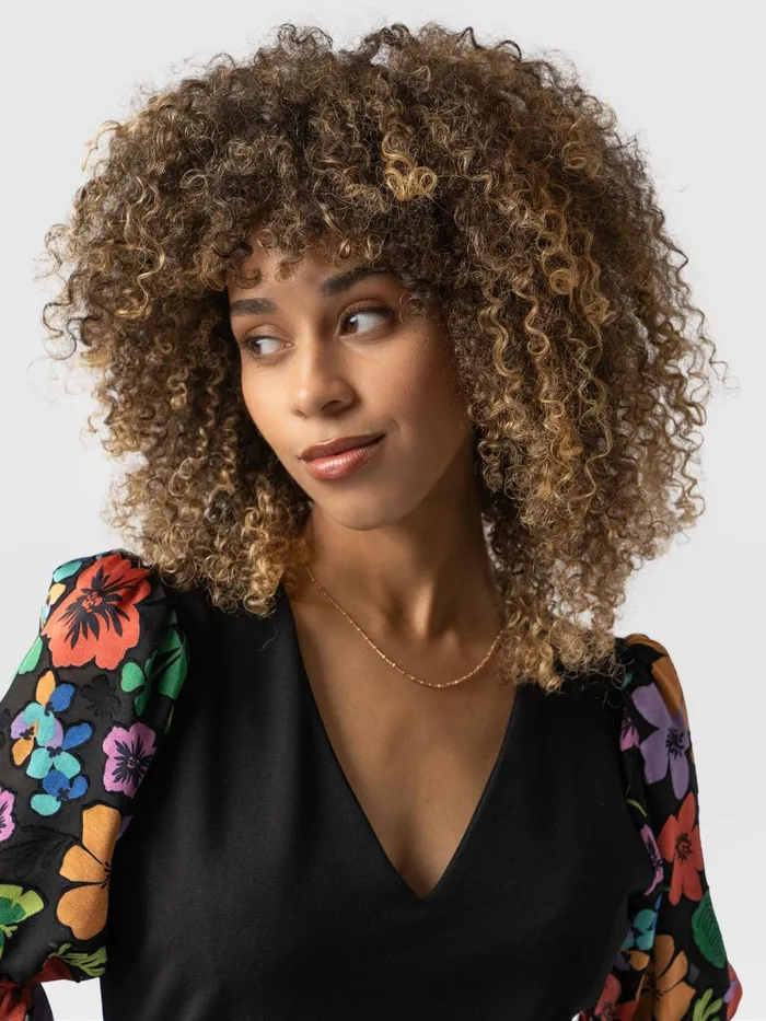 Tori Puff Sleeve Top 8211 Black Pop Floral Black Pop Floral Women Saint And Sofia Casual Tops