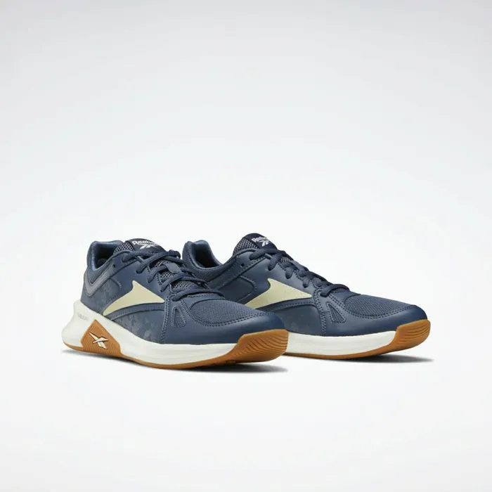 Training Shoes Womens Reebok Advanced Trainette Training Shoes Smoky Indigo Chalk Flint Grey Metallic