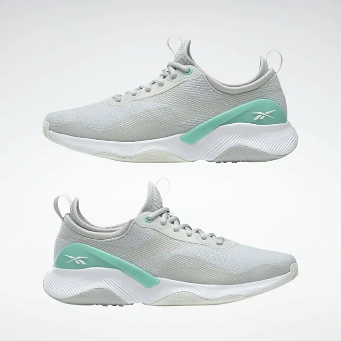 Training Shoes Womens Reebok HIIT 2 Training Shoes Pure Grey 2 Pixel Mint Pure Grey 1