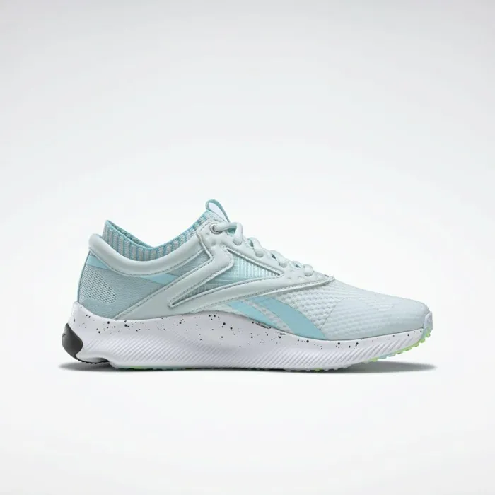 Training Shoes Womens Reebok HIIT Shoes Chalk Blue Neon Mint Ftwr White