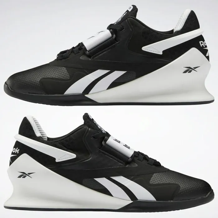 Training Shoes Womens Reebok Legacy Lifter II Weightlifting Shoes Black White Pure Grey 6
