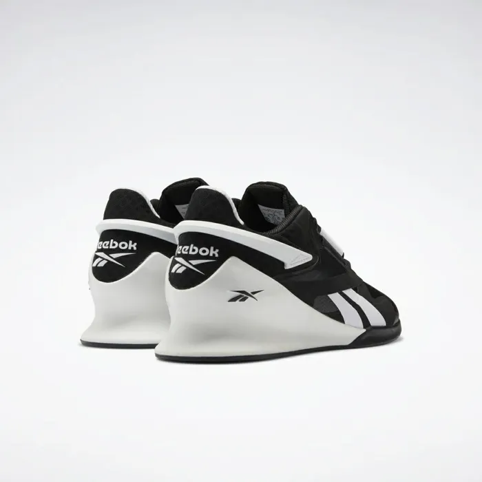 Training Shoes Womens Reebok Legacy Lifter II Weightlifting Shoes Black White Pure Grey 6