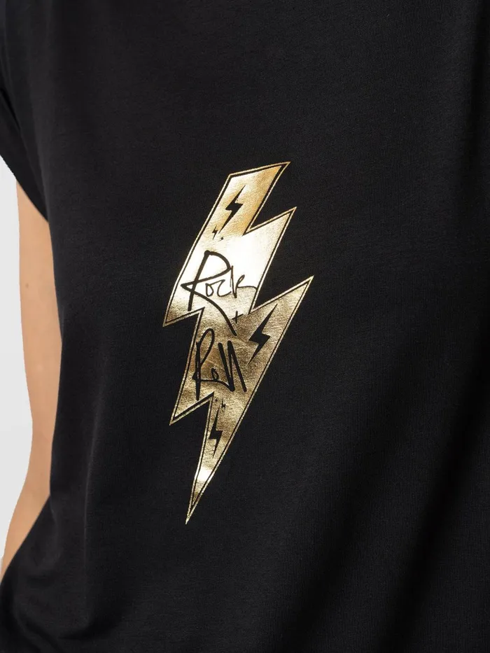 Turn Up Tee 8211 Black Rock N Roll Black Rock N Roll Women Saint And Sofia TShirts and Tanks