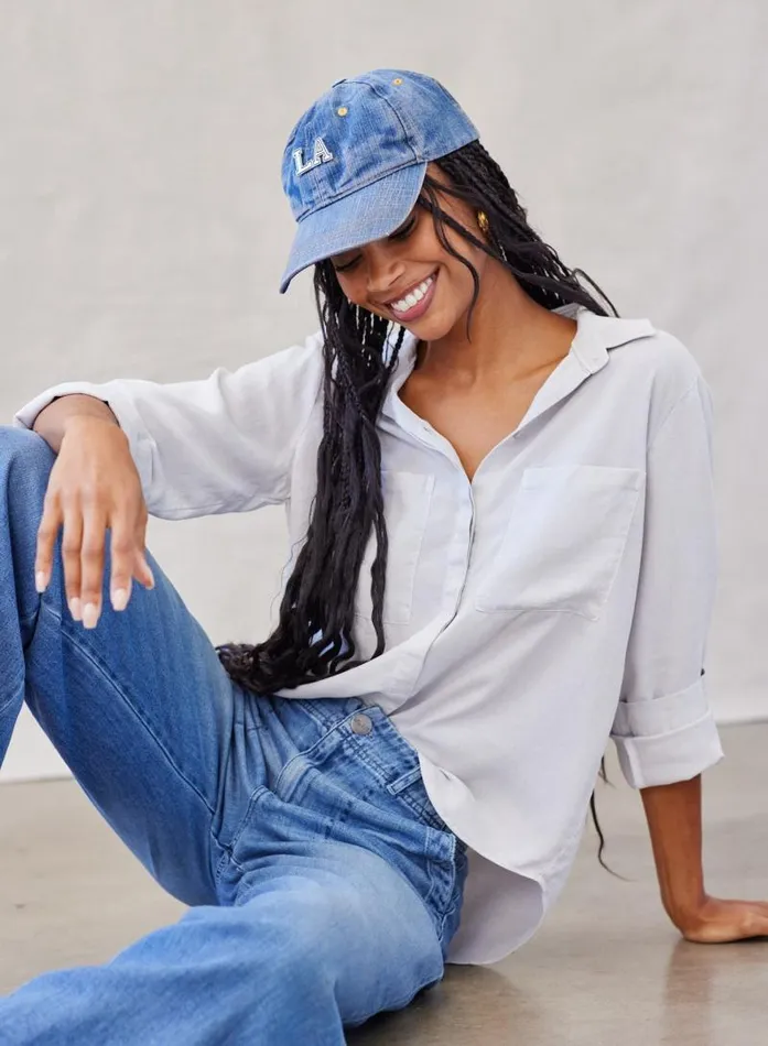 Two Pocket Classic Button Down 8211 Foggy Sky Women Bella Dahl Long Sleeve Two Pocket Classic Button Down 8211 Foggy Sky Women Bella Dahl Long Sleeve