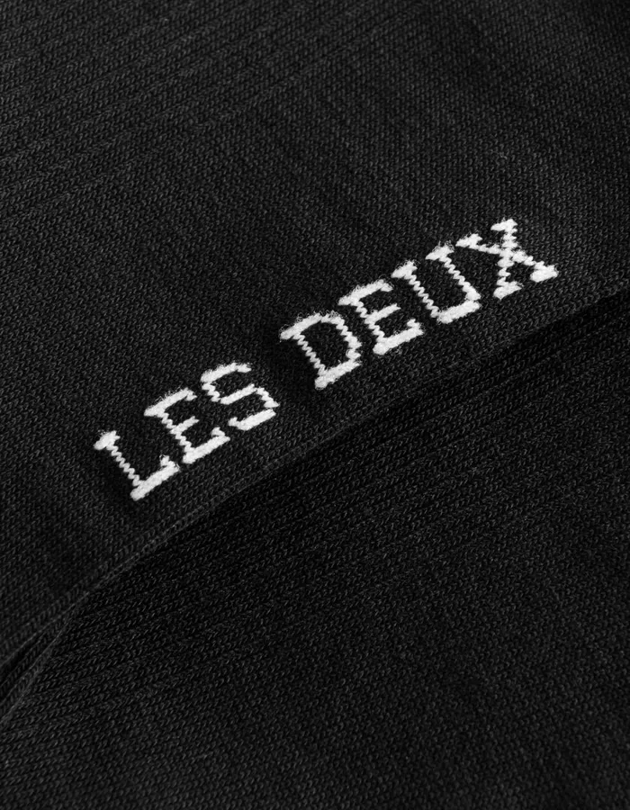 Underwear Men Les Deux Wilfred Socks 8211 2Pack 8211 BlackWhite