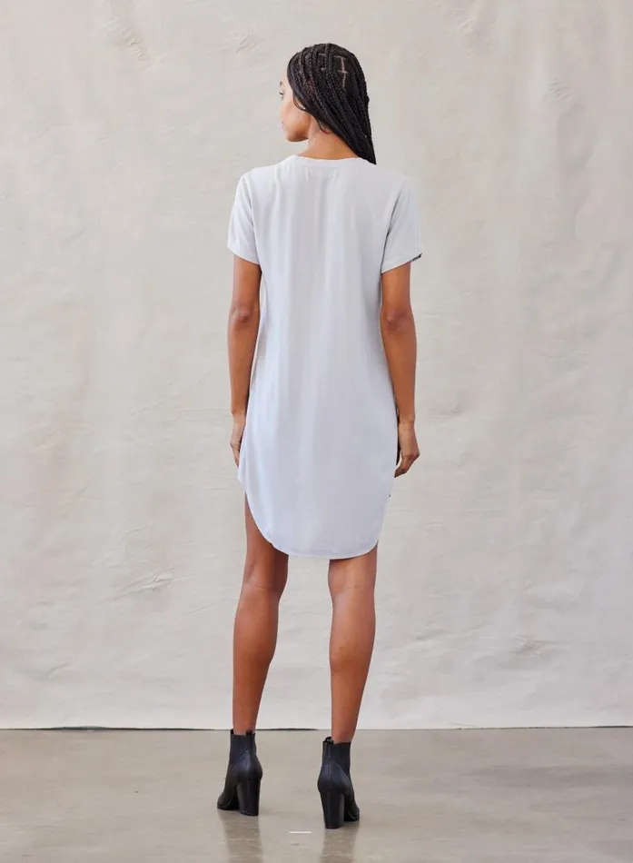 VNeck Tee Dress 8211 Foggy Sky Women Bella Dahl Mini Dresses VNeck Tee Dress 8211 Foggy Sky Women Bella Dahl Mini Dresses