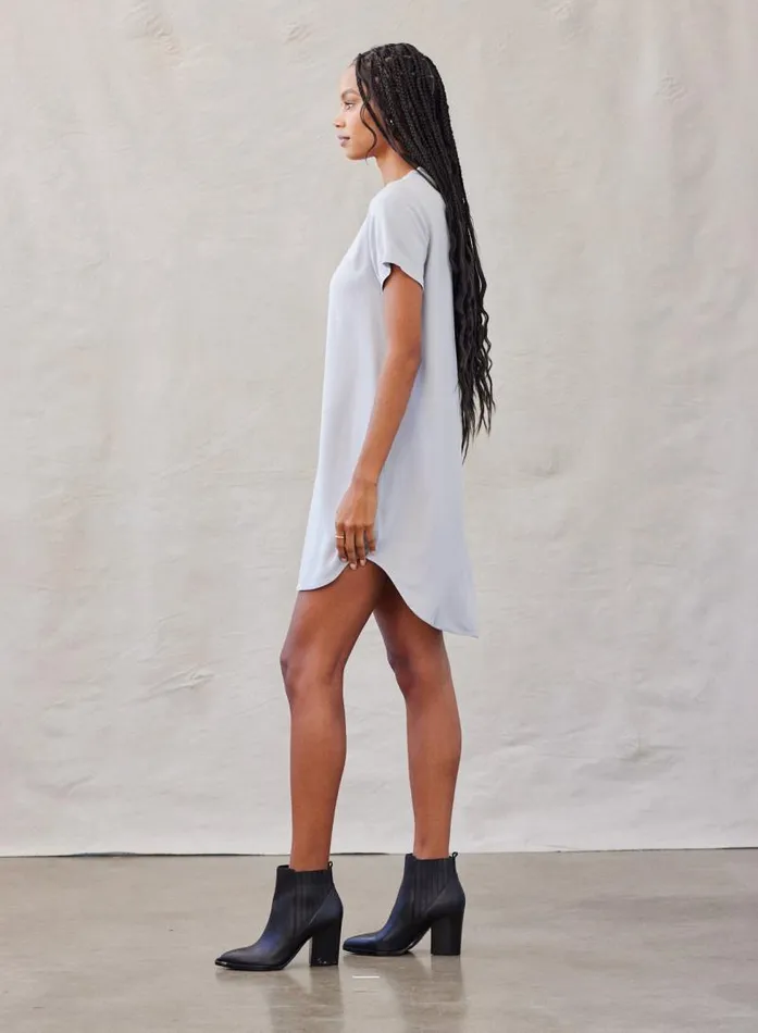 VNeck Tee Dress 8211 Foggy Sky Women Bella Dahl Mini Dresses VNeck Tee Dress 8211 Foggy Sky Women Bella Dahl Mini Dresses
