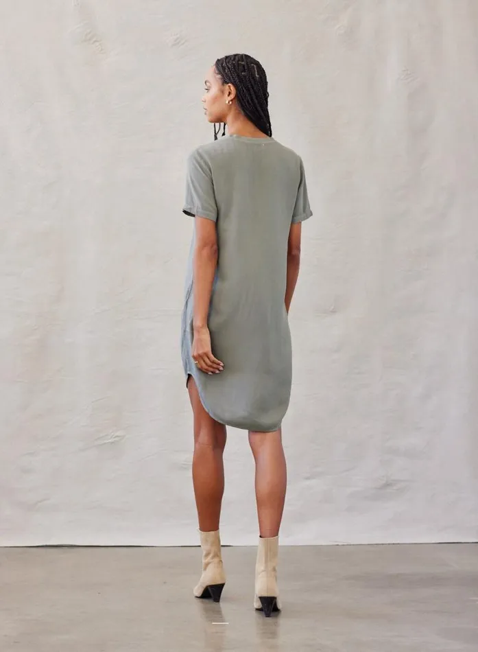 VNeck Tee Dress 8211 Soft Army Women Bella Dahl Mini Dresses VNeck Tee Dress 8211 Soft Army Women Bella Dahl Mini Dresses