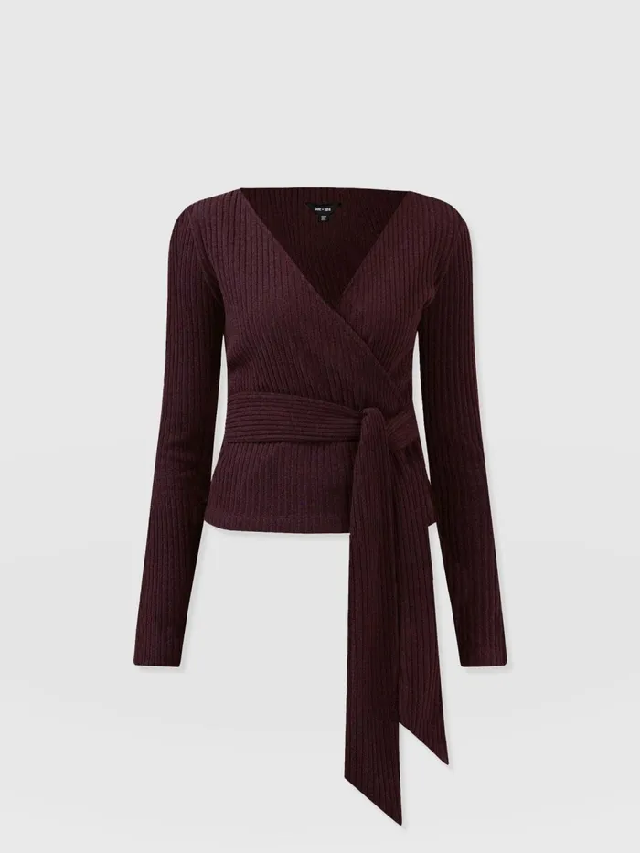 Victory Rib Top 8211 Burgundy Burgundy Women Saint And Sofia Casual Tops