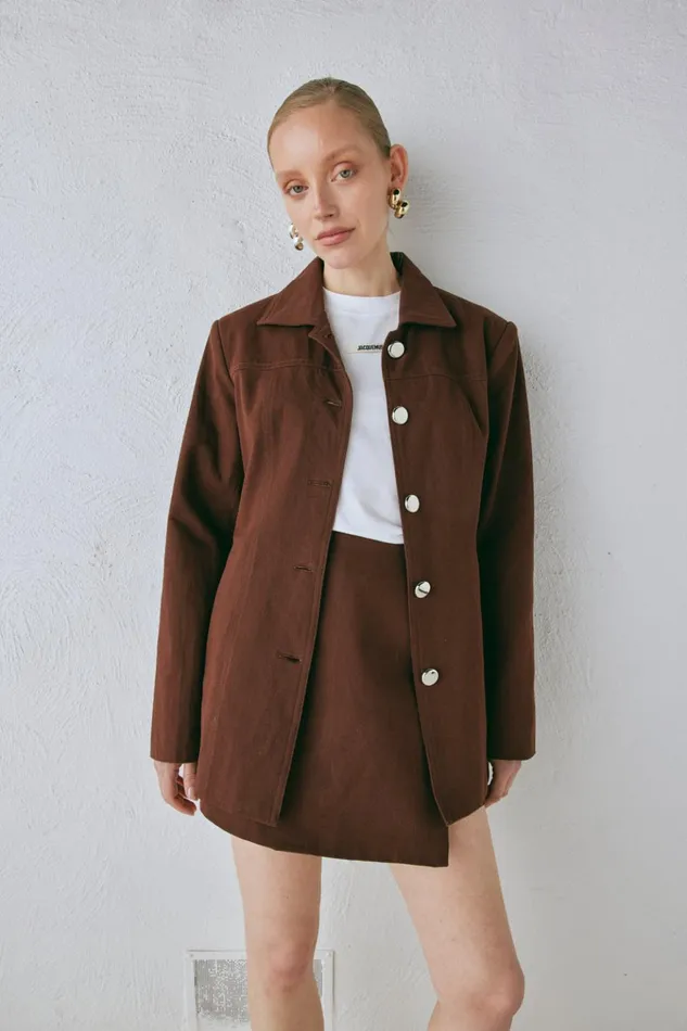 VRG GRL JacketsCoats Esti Jacket Chocolate 8211 Women VRG GRL JacketsCoats Esti Jacket Chocolate 8211 Women