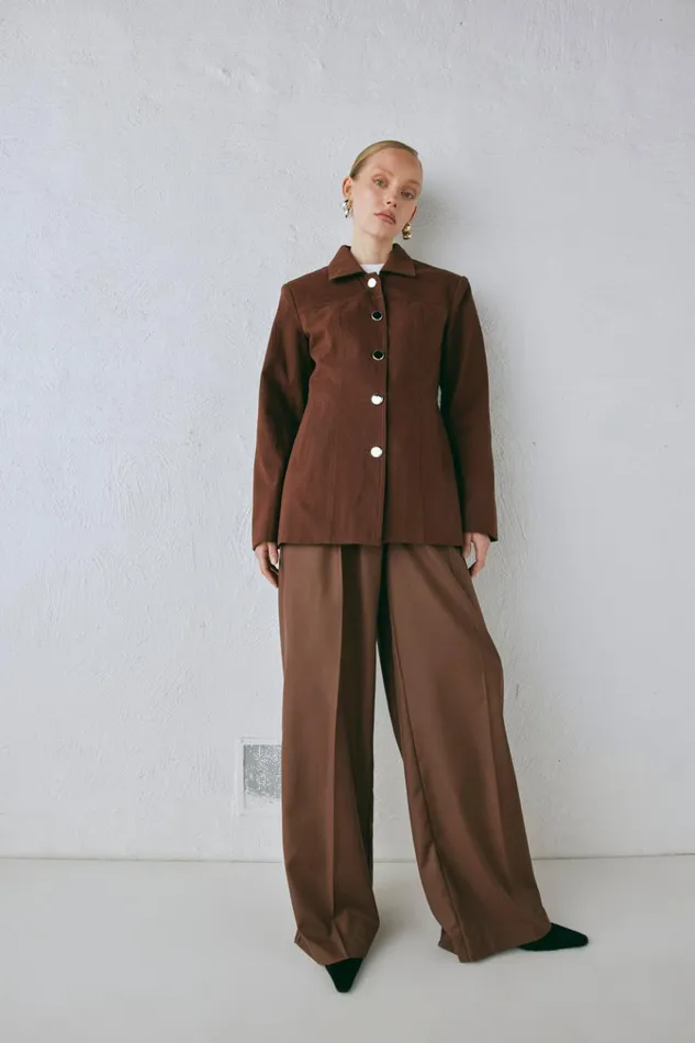 VRG GRL JacketsCoats Esti Jacket Chocolate 8211 Women VRG GRL JacketsCoats Esti Jacket Chocolate 8211 Women