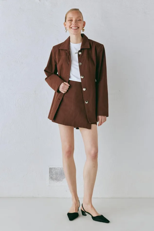 VRG GRL JacketsCoats Esti Jacket Chocolate 8211 Women VRG GRL JacketsCoats Esti Jacket Chocolate 8211 Women