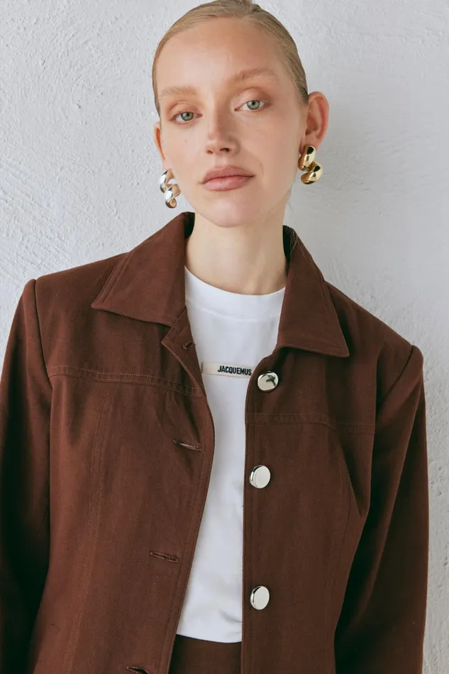 VRG GRL JacketsCoats Esti Jacket Chocolate 8211 Women VRG GRL JacketsCoats Esti Jacket Chocolate 8211 Women