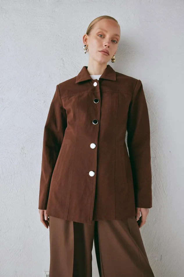 VRG GRL JacketsCoats Esti Jacket Chocolate 8211 Women VRG GRL JacketsCoats Esti Jacket Chocolate 8211 Women