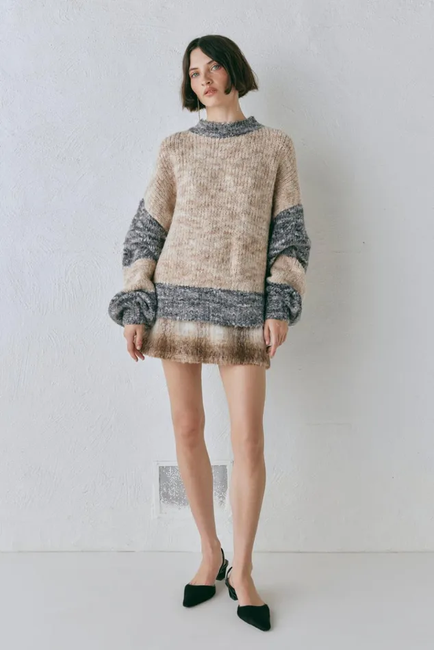 VRG GRL JumpersSweaters Alys Knit Jumper Marle 8211 Women VRG GRL JumpersSweaters Alys Knit Jumper Marle 8211 Women