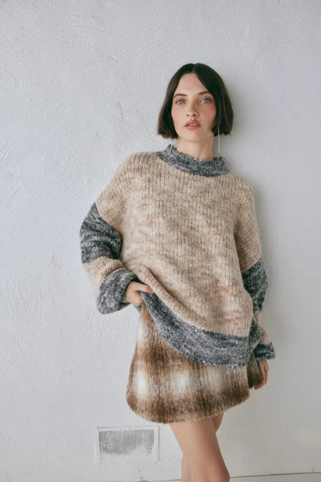 VRG GRL JumpersSweaters Alys Knit Jumper Marle 8211 Women VRG GRL JumpersSweaters Alys Knit Jumper Marle 8211 Women