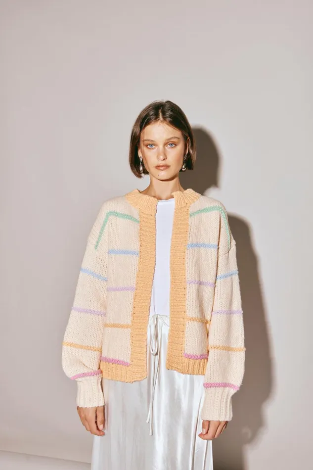 VRG GRL JumpersSweaters Vera Cardigan Apricot 8211 Women