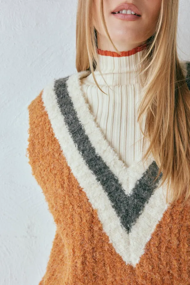 VRG GRL Long Sleeve Devin Knit Skivvy Cream 8211 Women VRG GRL Long Sleeve Devin Knit Skivvy Cream 8211 Women