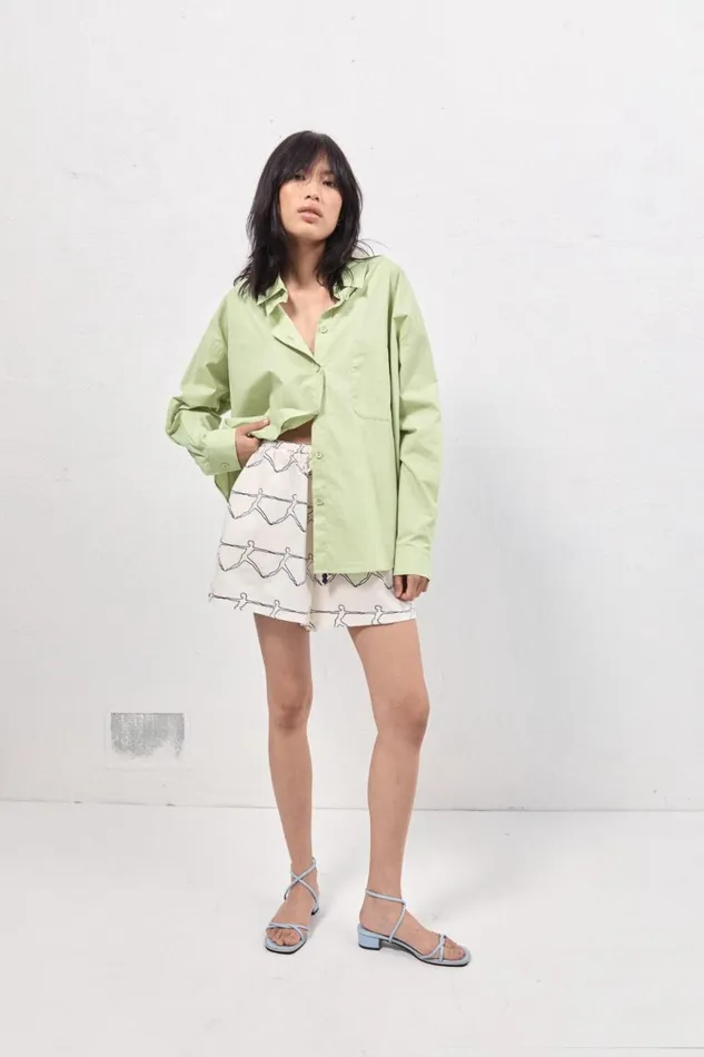 VRG GRL Long Sleeve Hanna Shirt Mint 8211 Women VRG GRL Long Sleeve Hanna Shirt Mint 8211 Women