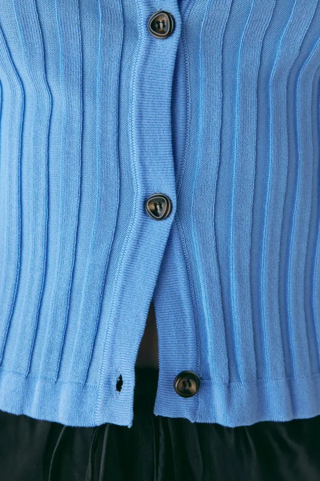 VRG GRL Long Sleeve Hattie Knit Top Blue 8211 Women VRG GRL Long Sleeve Hattie Knit Top Blue 8211 Women