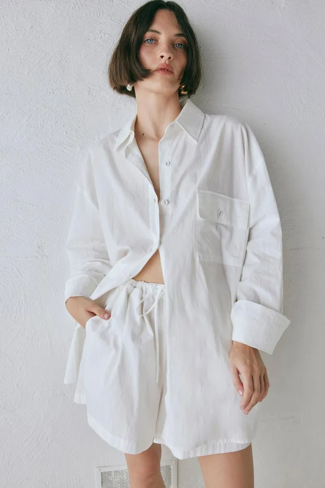 VRG GRL Long Sleeve June Shirt White 8211 Women