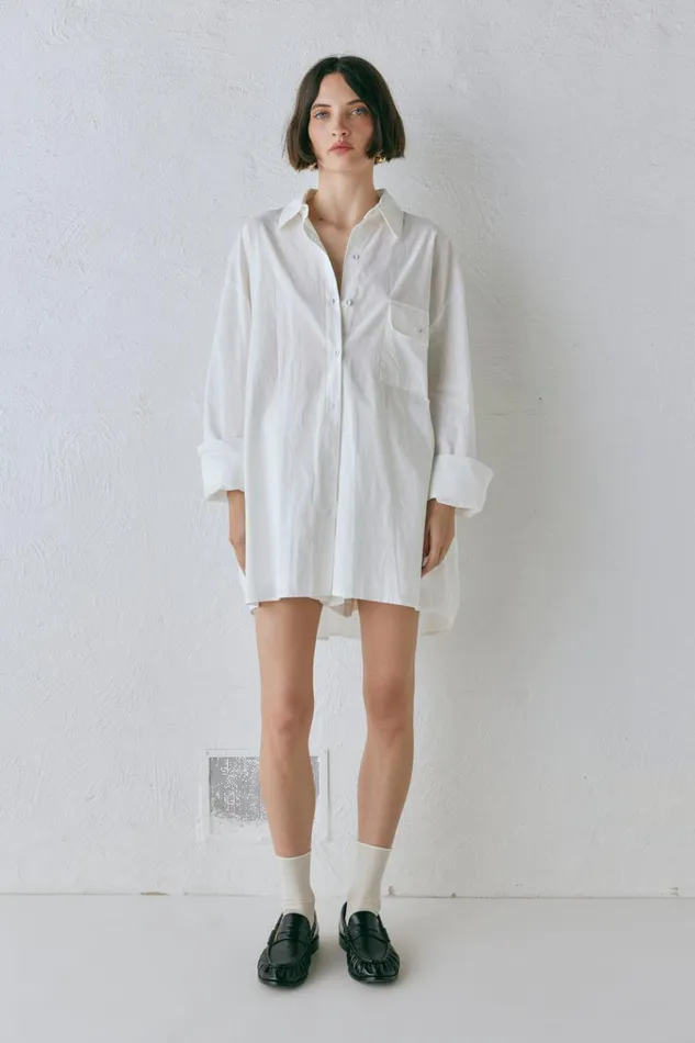 VRG GRL Long Sleeve June Shirt White 8211 Women VRG GRL Long Sleeve June Shirt White 8211 Women