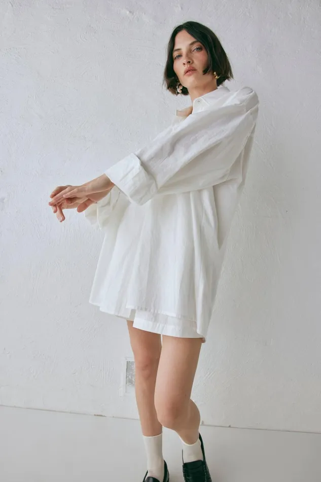 VRG GRL Long Sleeve June Shirt White 8211 Women VRG GRL Long Sleeve June Shirt White 8211 Women
